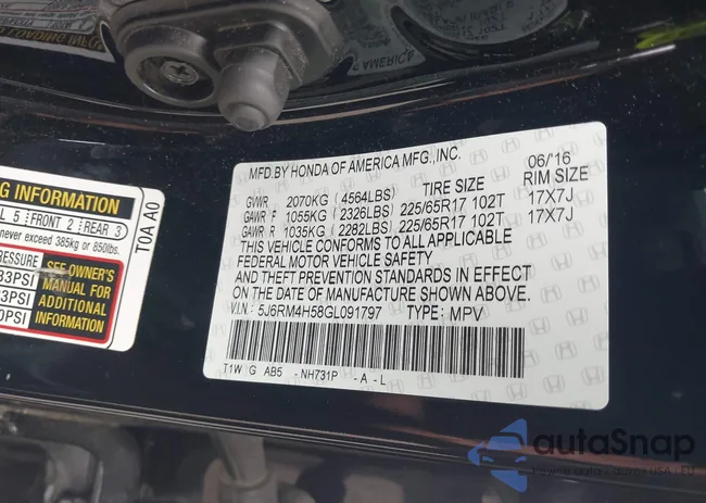 5J6RM4H58GL091797: 43004653