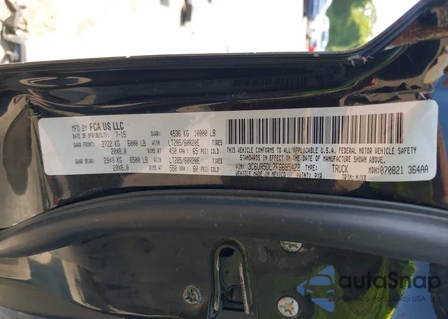 3C6UR5DL7FG695422: 43004690