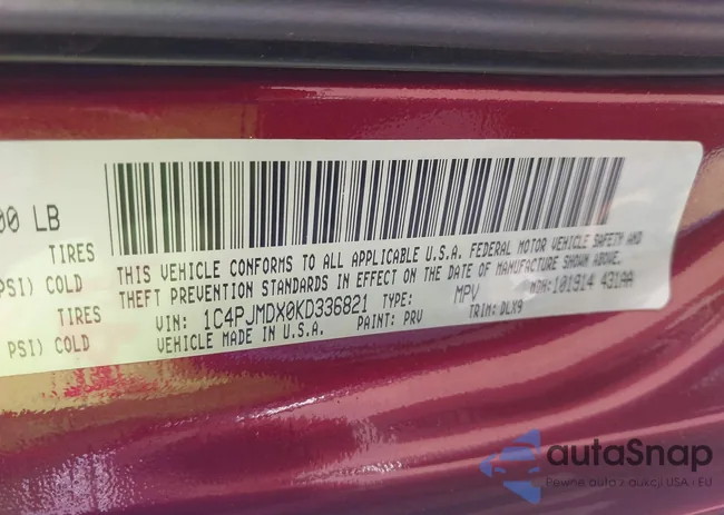 1C4PJMDX0KD336821: 43004793