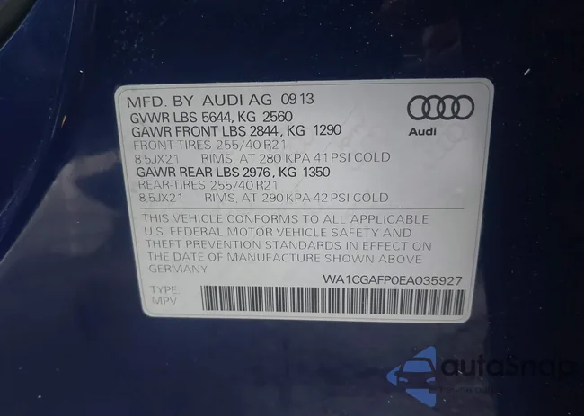 WA1CGAFP0EA035927: 43004801