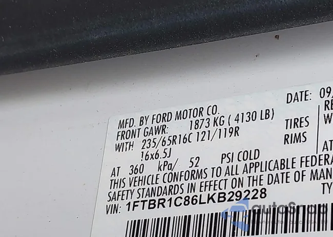 1FTBR1C86LKB29228: 43003926