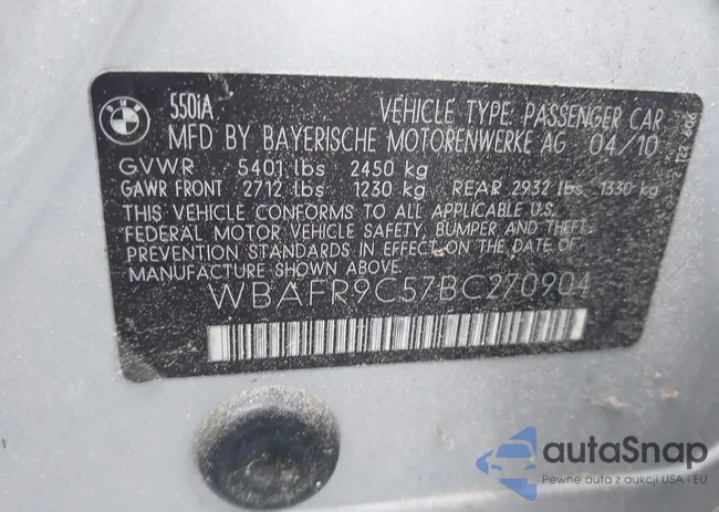 WBAFR9C57BC270904: 43003972
