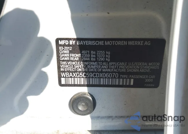 WBAXG5C59CDX06070: 43004162