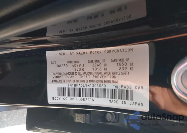 JM1BPADL9M1305060: 43005544