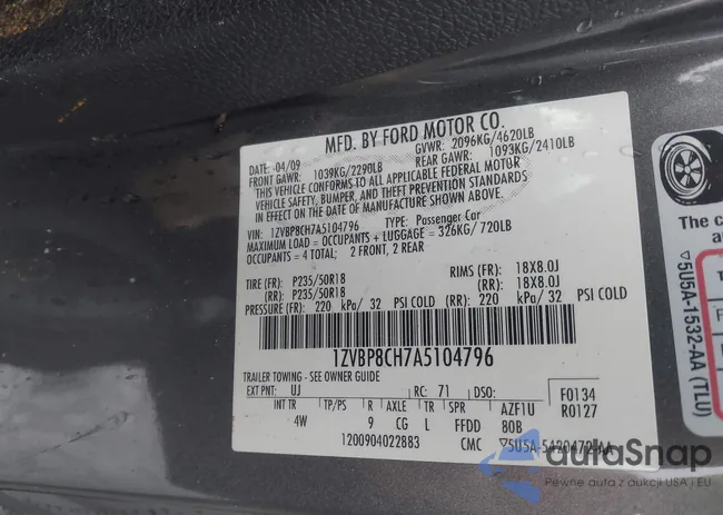 1ZVBP8CH7A5104796: 43004893