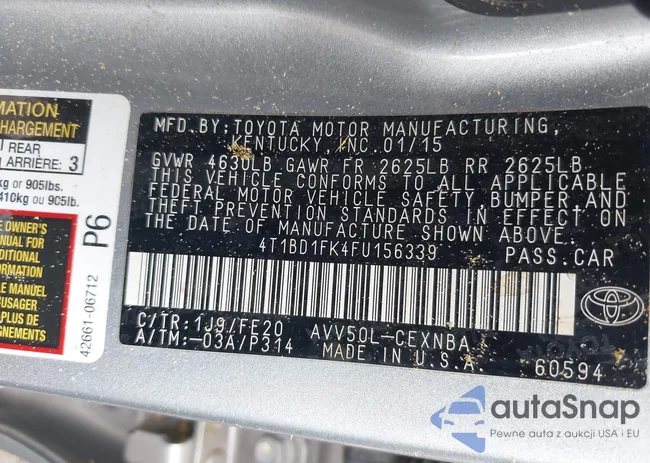 4T1BD1FK4FU156339: 43004977