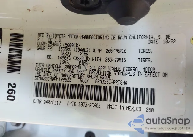 3TMAZ5CN0PM199833: 43004988