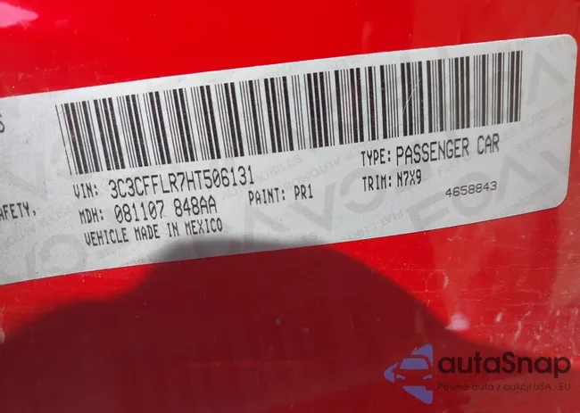 3C3CFFLR7HT506131: 43005037