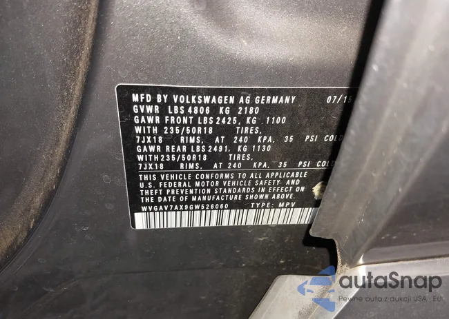 WVGAV7AX9GW526060: 43005118