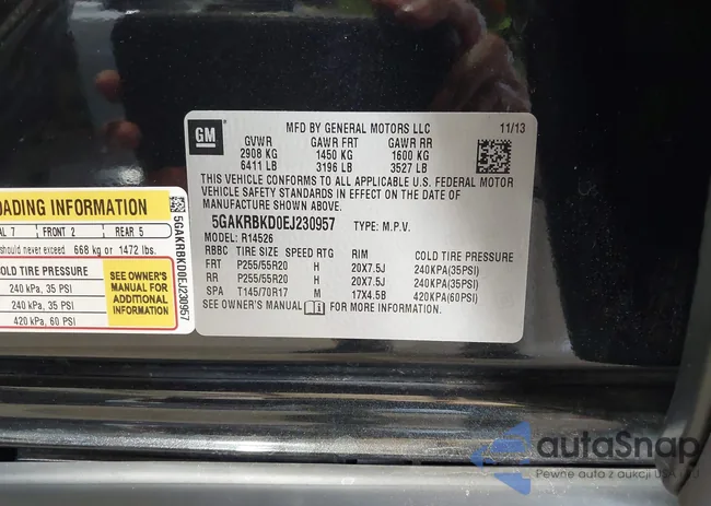 5GAKRBKD0EJ230957: 43005123