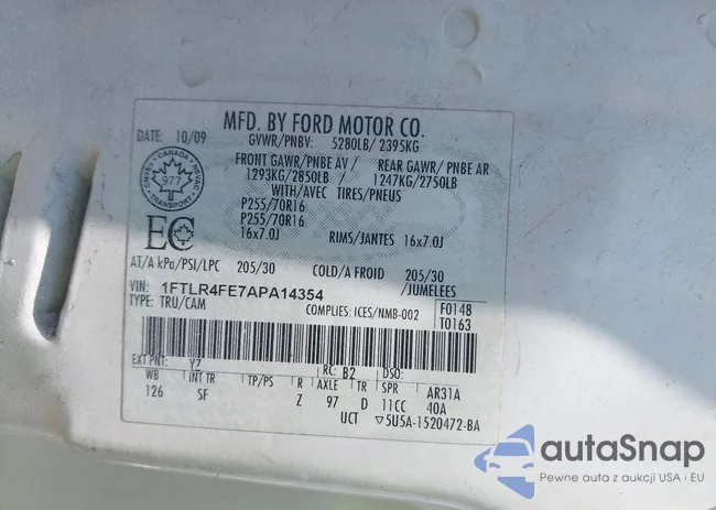 1FTLR4FE7APA14354: 43005247