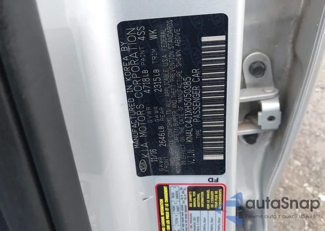 KNALC4J1XH5050385: 43006443