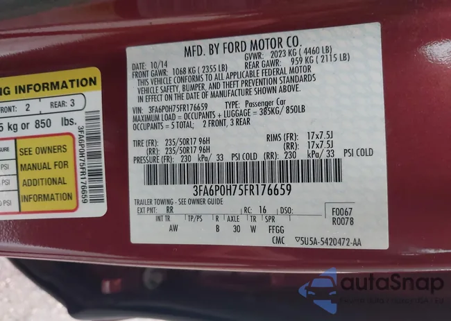 3FA6P0H75FR176659: 43006445