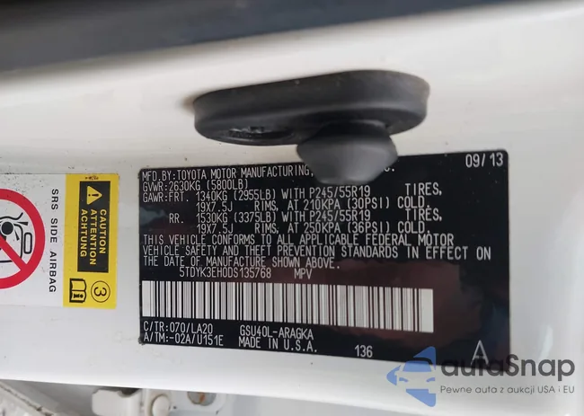 5TDYK3EH0DS135768: 43006507