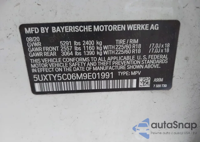 5UXTY5C06M9E01991: 43006545