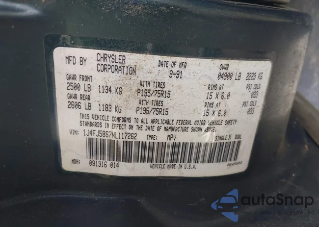 1J4FJ58S7NL117262: 43006546