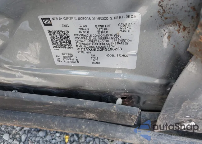 3GNAXUEG2PS196238: 43006557