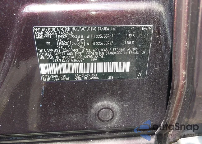 2T3ZFREV8HW366827: 43006609