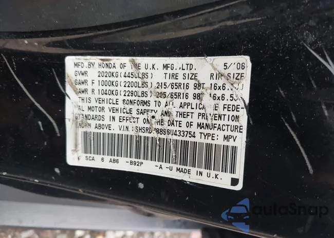 SHSRD78896U433754: 43006628