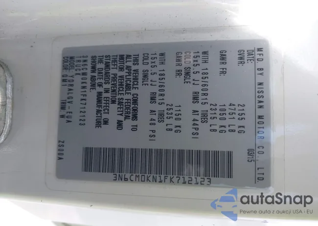 3N6CM0KN1FK712123: 43006687