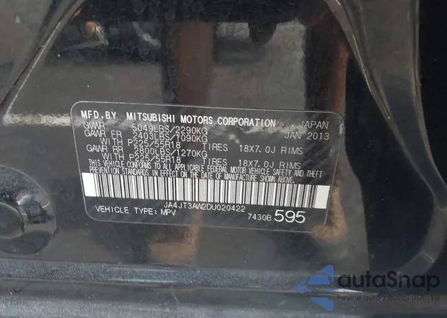 JA4JT3AW2DU020422: 43005933