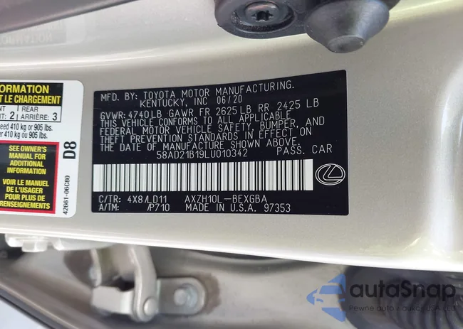 58AD21B19LU010342: 43006045