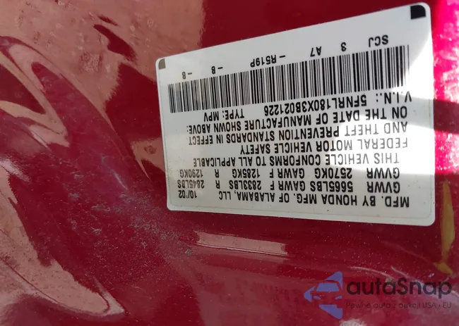 5FNRL180X3B021226: 43006061