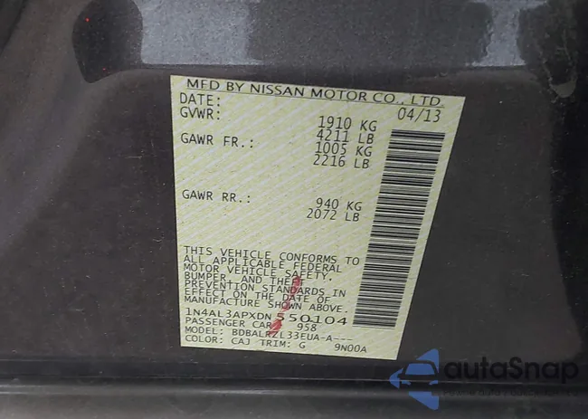 1N4AL3APXDN550104: 43006276