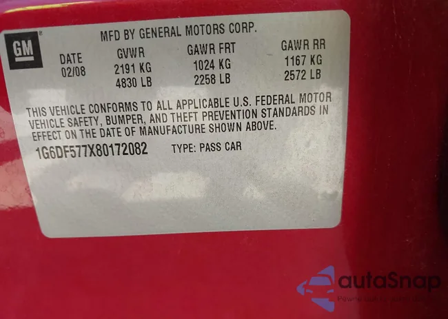 1G6DF577X80172082: 43007382