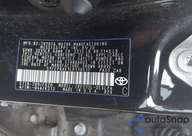 5YFEPRAE1LP110517: 43007526