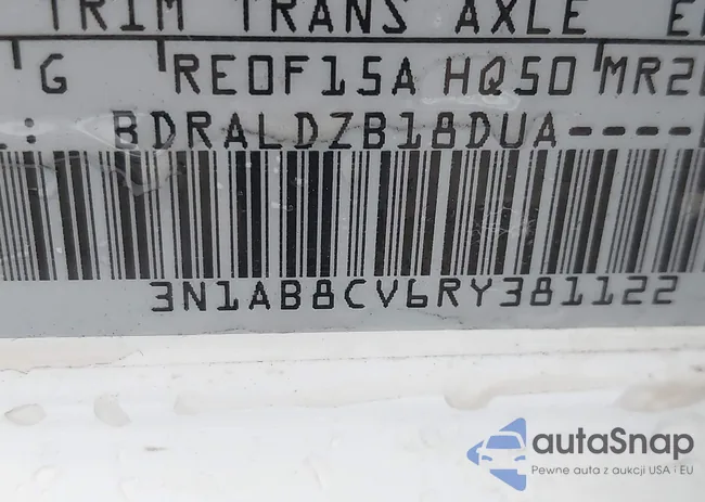 3N1AB8CV6RY381122: 43007539