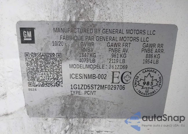 1G1ZD5ST2MF029706: 43007644