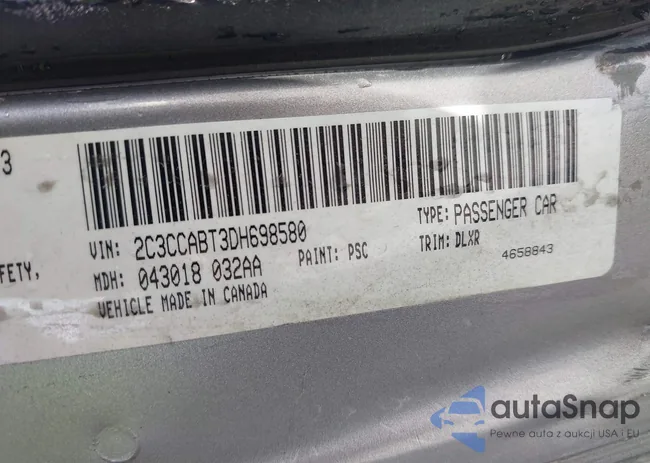 2C3CCABT3DH698580: 43007763