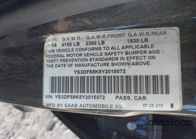 YS3DF58K5Y2015072: 43007171