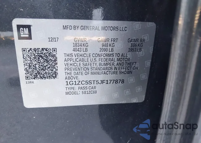 1G1ZC5ST5JF177878: 43008381