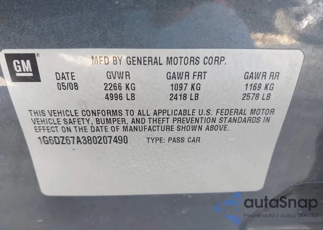 1G6DZ67A380207490: 43008405