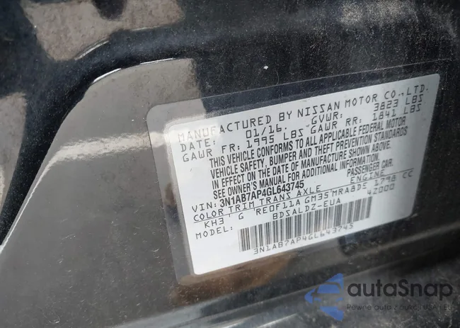 3N1AB7AP4GL643745: 43008497