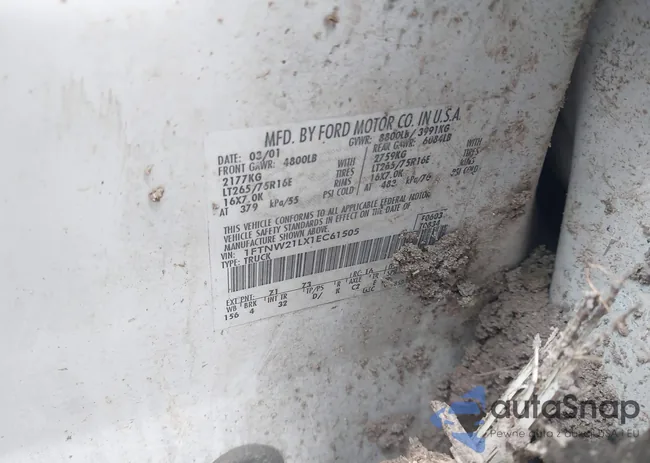 1FTNW21LX1EC61505: 43008611