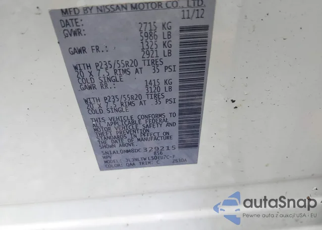 5N1AL0MM8DC329215: 43008613