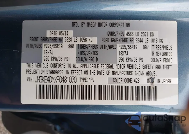 JM3KE4DYXF0481070: 43007937