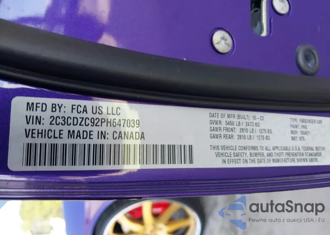 2C3CDZC92PH647039: 43007971