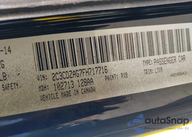 2C3CDZAG7FH717716: 43008087