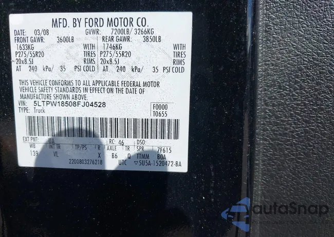 5LTPW18508FJ04528: 43008153