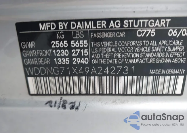 WDDNG71X49A242731: 43009376