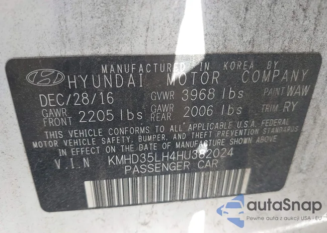 KMHD35LH4HU382024: 43009450