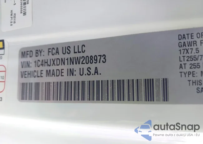 1C4HJXDN1NW208973: 43009509