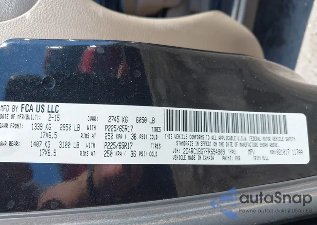 2C4RC1BG7FR694909: 43009610