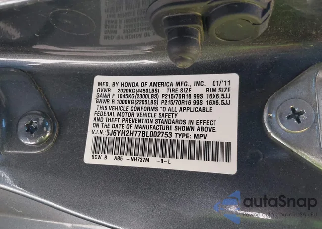 5J6YH2H77BL002753: 43009733