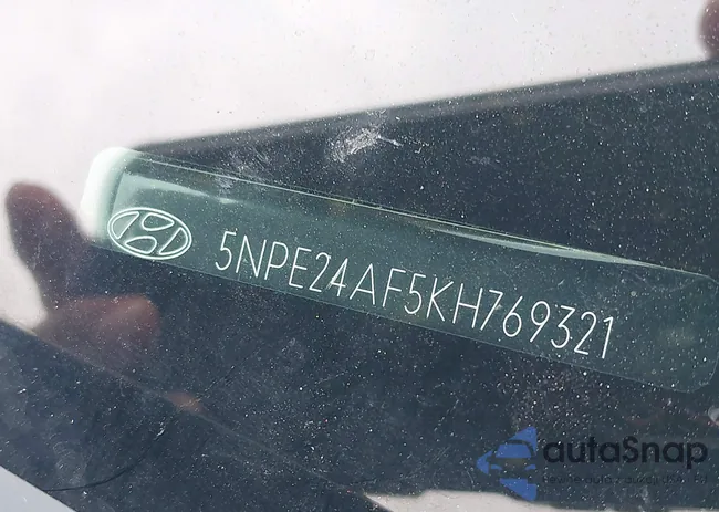 5NPE24AF5KH769321: 43009767