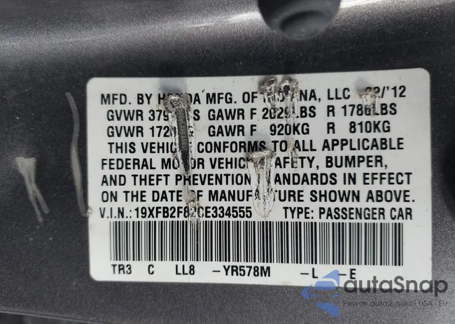 19XFB2F82CE334555: 43009801